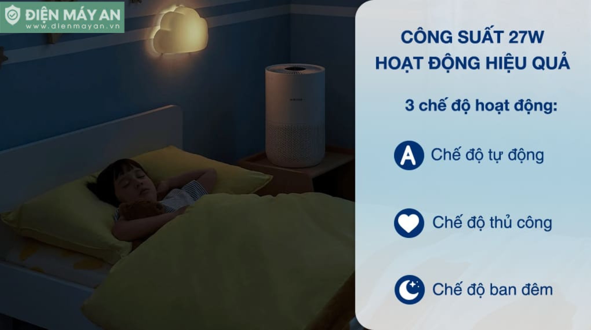 Máy lọc không khí Xiaomi Smart Air Purifier 4 Compact EU (BHR5860EU) – Bản Quốc Tế